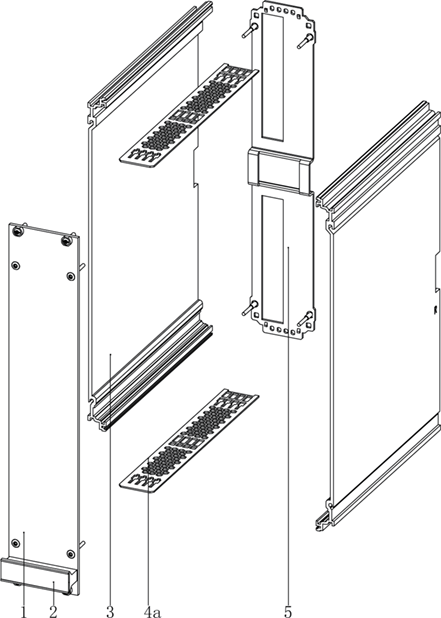 Framing shielded plug-in units