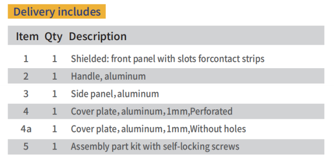 Physically protected Shielded plug-in units