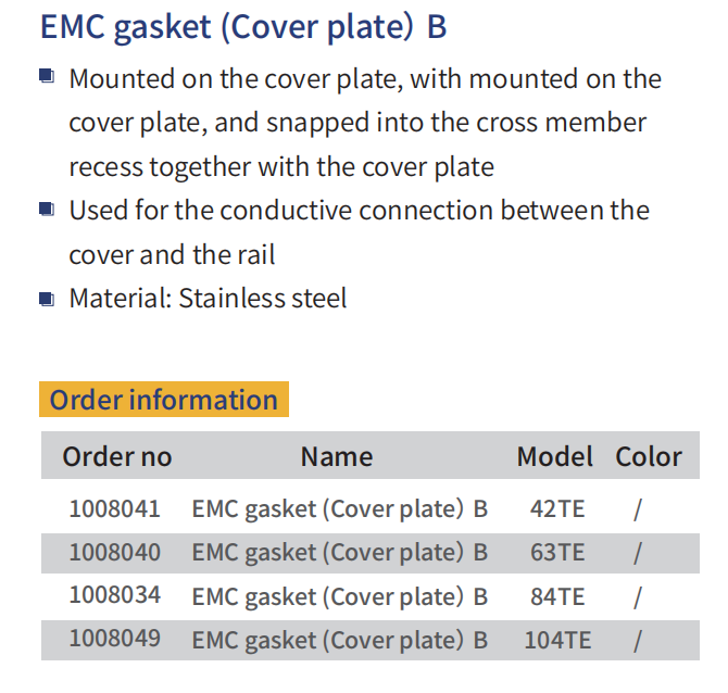 EMC Gasket (Cover Plate) B