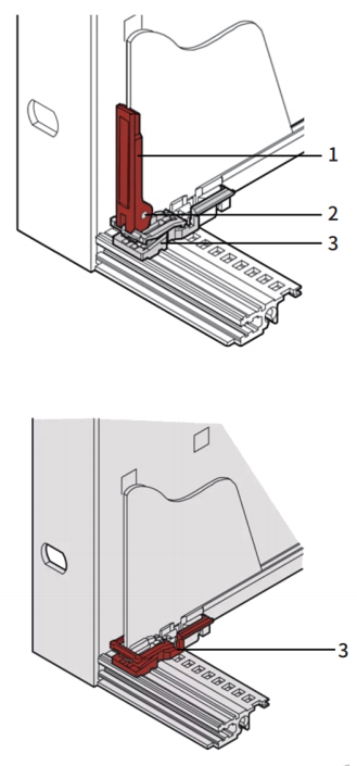 C-type handle combination component