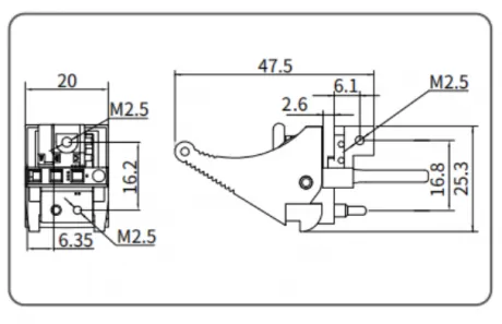 Type T02 Offset Handle