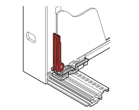 C-type handle combination component